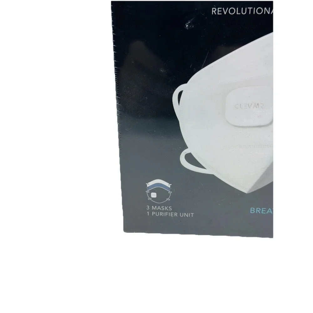 Clevair Wearable Air Purifier + 3 Interchangeable 6 Layer Mask With UV-C New